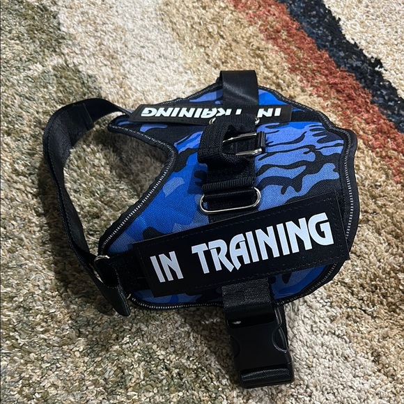 Dog Training Vest XXL Blue Camouflage Dog Harness Service Dog Training Dog NWT - Picture 2 of 7